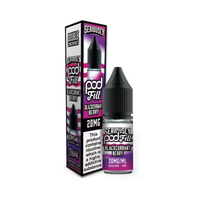 Blackcurrant Berry Nic Salt E-Liquid by Seriously Pod Fill - 5 mg - Low Strength