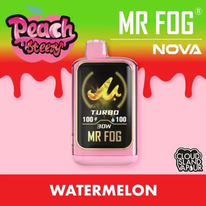 MR FOG NOVA 36K Disposable Vape – Peach Steezy Watermelon