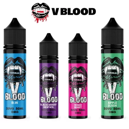 4x V Blood 50ml E liquids – 50/50VG – All Flavours - Vapestorm Co