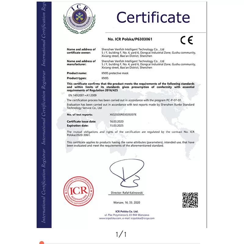 Venfish KN95 Protective Face Mask - Image 2