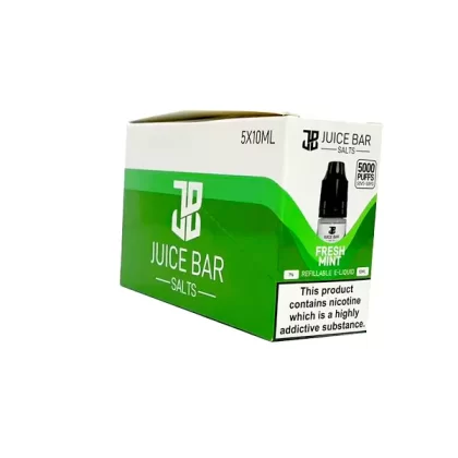 Fresh Mint 5x 10ml Nic Salt Juice Bar 5000 E Liquid
