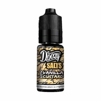 Doozy Salts Vanilla Custard Nic Salt Vape Juice - 10 Pack - Strength 20mg