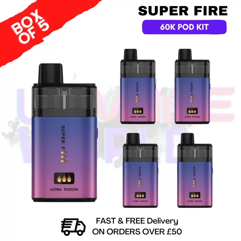 Pink Edition SuperFire 60K Ultra Fusion Box Of 5