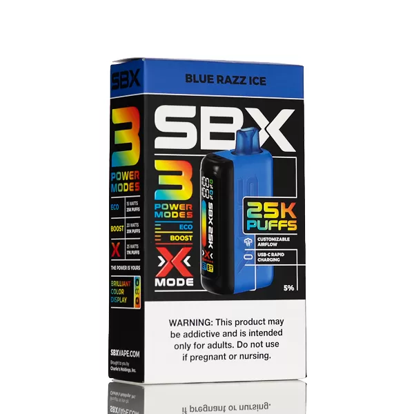 SBX 25K 25000 Puffs Disposable Vape - 20mL - Grape Ice - Image 3