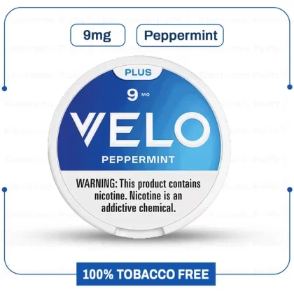 Buy Velo Plus Peppermint 9MG Nicotine Pouch Online - Vape Store