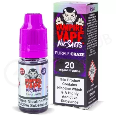 Purple Craze Nic Salt E-Liquid by Vampire Vape - Ecigpremium