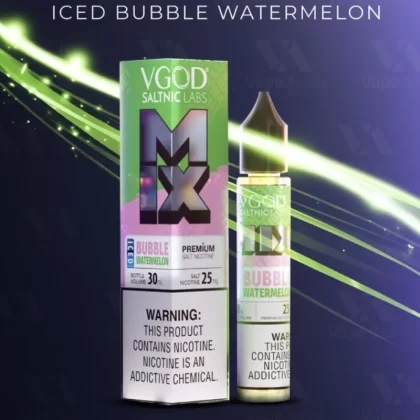 VGOD Nic Salt–Bubble Watermelon Iced (25/50 mg) - Vapebar Pk
