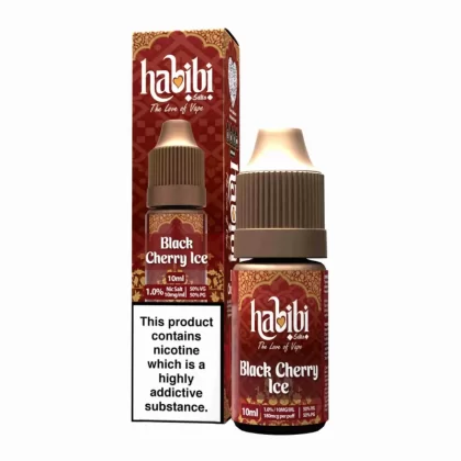 Habibi Black Cherry Ice Nic Salt Vape Juice - 10 Pack - 10mg