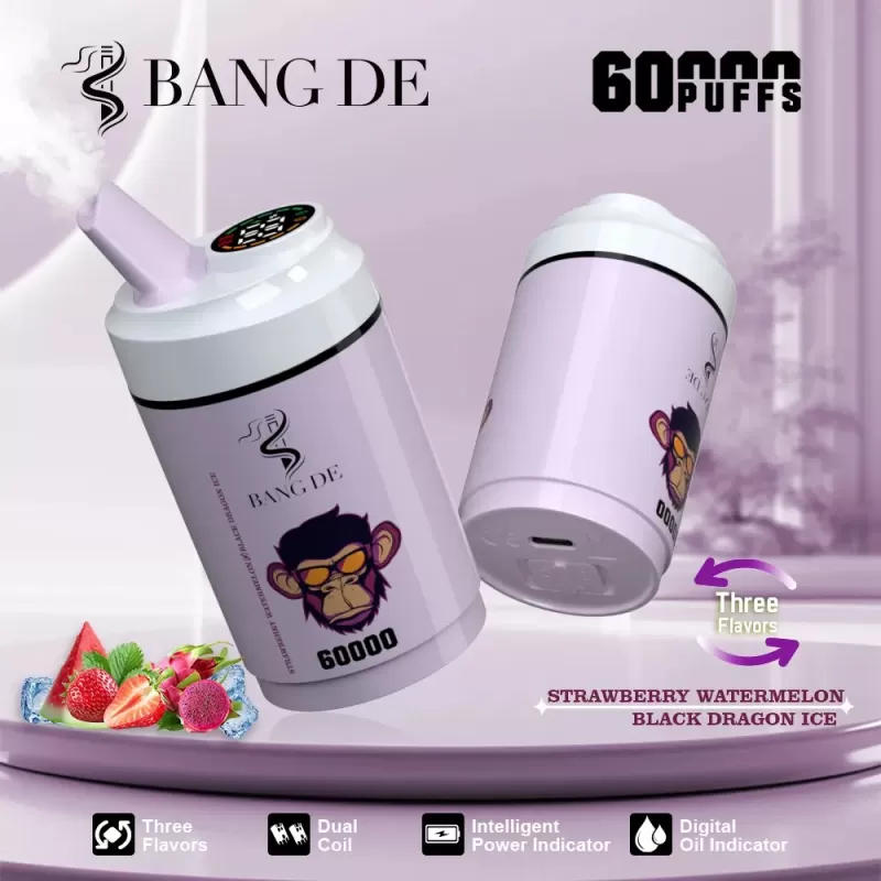 Bang DE 60000 – 60K Puffs LCD Display 60ml E-Liquid Disposable Vape