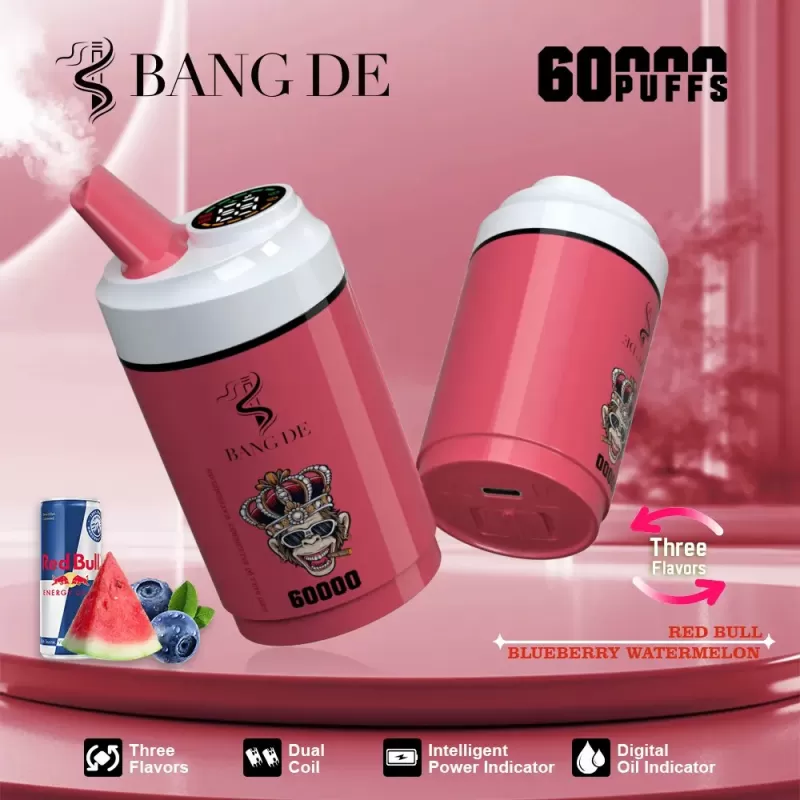 Bang DE 60000 – 60K Puffs LCD Display 60ml E-Liquid Disposable Vape - Image 2