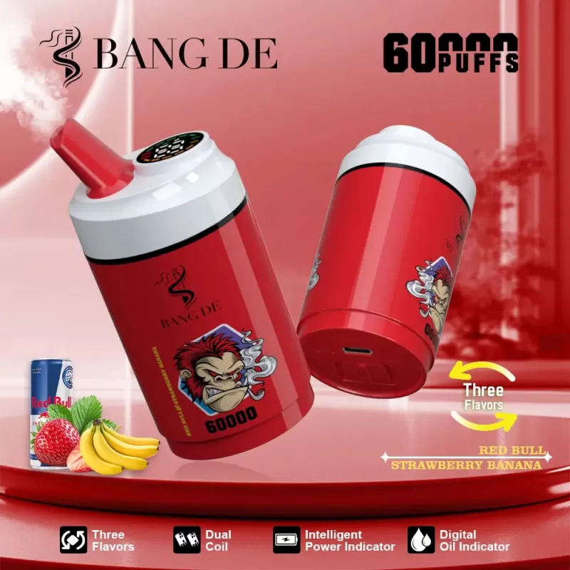 Bang DE 60000 – 60K Puffs LCD Display 60ml E-Liquid Disposable Vape - Image 3