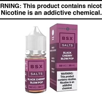 BLACK CHERRY BLOW POP BY GLAS BASIX NIC SALTS 30ML - Vapejuice