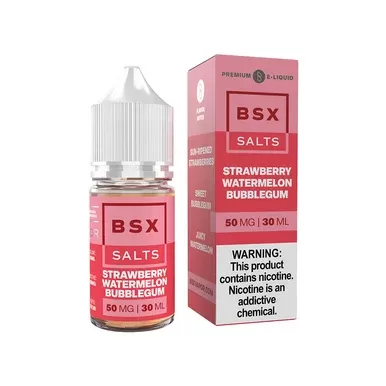 Strawberry Watermelon Bubblegum Glas BSX Salts 30mL - Nicotine Level#30mg>50mg