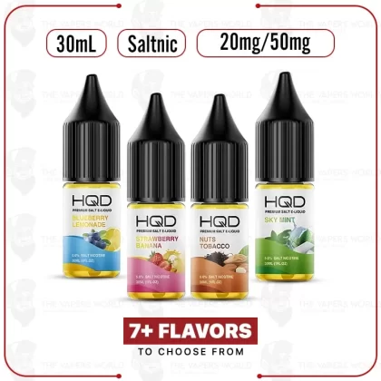 HQD Premium Salt 30ml E-Juice - Thevapersworld