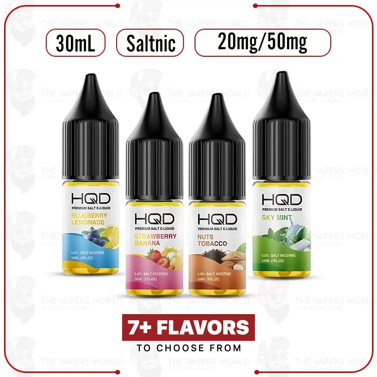 HQD Premium Salt 30ml E-Juice - Thevapersworld