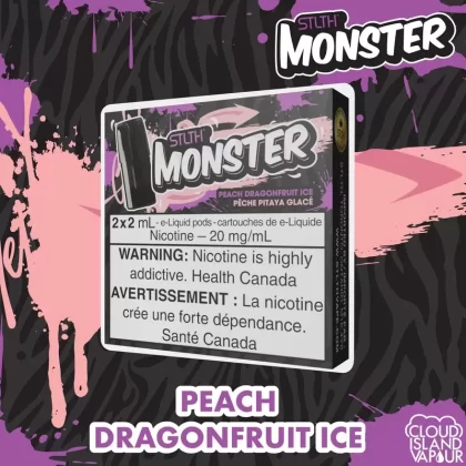 STLTH Monster Pod Pack – Peach Dragonfruit Ice