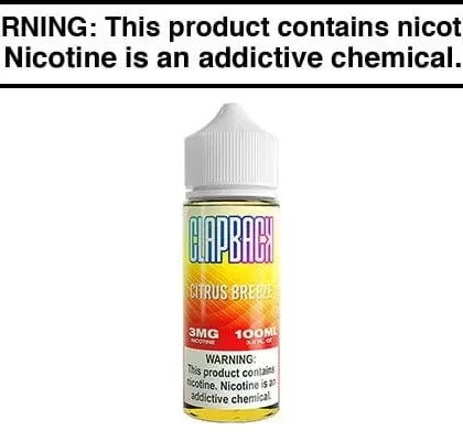 CITRUS BREEZE BY CLAP BACK 100ML - Vapejuice