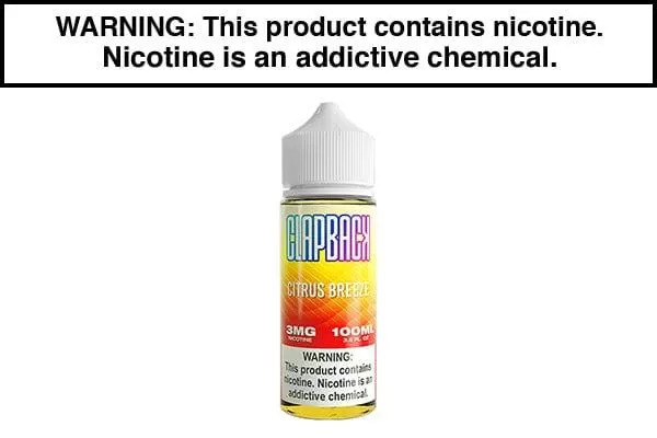 CITRUS BREEZE BY CLAP BACK 100ML - Vapejuice