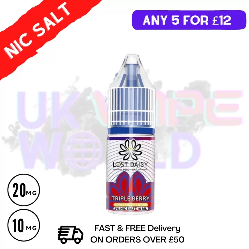Triple Berry LOST Daisy Nic Salt 10ML eLiquid