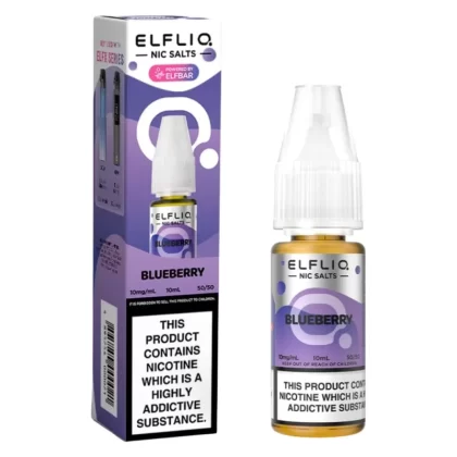 Blueberry Nic Salt E-Liquid by Elf Bar Elfliq (10ml)