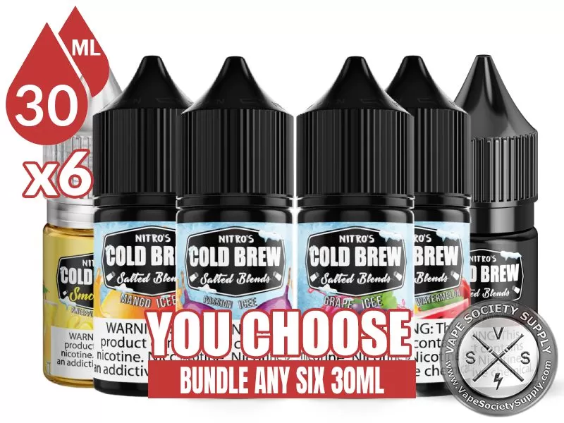 Nitro’s Cold Brew Salted Blends Bundle 6x30ml (180ml)