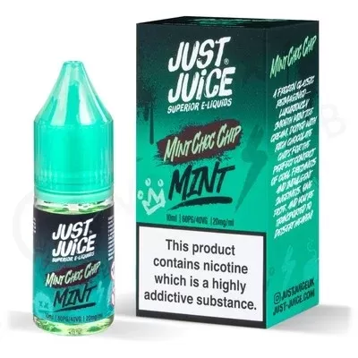Mint Choc Chip Nic Salt E-Liquid by Just Juice