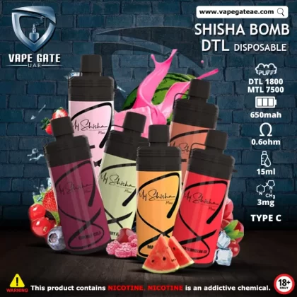 MY SHISHA MINI MTL 7500 PUFFS DISPOSABLE POD - 3 mg / Lemon Mint