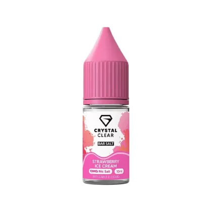 Crystal Clear Bar Salts Strawberry Ice Cream Nic Salt Vape Juice