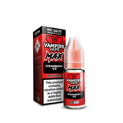 Vampire Vape MAX Strawberry Ice Nic Salt E-Liquid 10ml - 20mg
