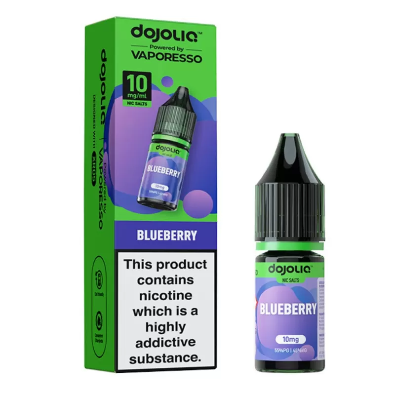 Blueberry Nic Salt E-Liquid by Dojoliq (10ml) - 10mg
