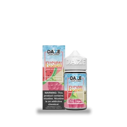 7 Daze Fusion Raspberry Green Apple Watermelon ICED 30ml Nic Salt Vape Juice - Eightvape