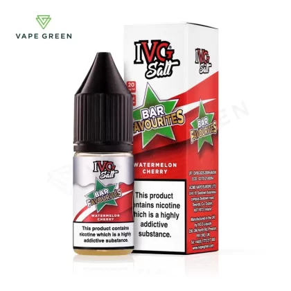 Watermelon Cherry Nic Salt E-Liquid by IVG Bar Favourites