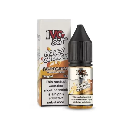 IVG Salt Honey Crunch E Liquid 10ml - Nicotine Strength#20mg (CD1475)