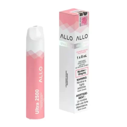 Allo Ultra 2500 Strawberry Banana 10MG Disposable