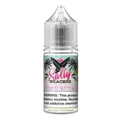 Raspberry Breeze Nicotine Salt by Salty Beaches - Size#30ml~Nicotine#25MG>50MG