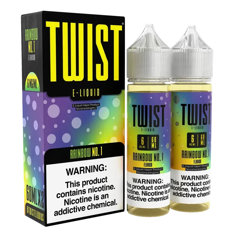 TWIST E-Liquid – Rainbow No.1 – 120ML E-Liquid (Twin 60ML Pack)