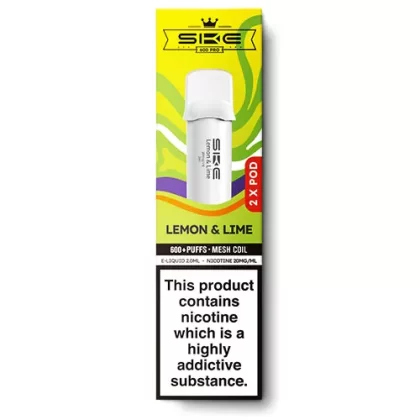 Lemon & Lime SKE 600 Pro Pods - 20 mg/ml, 10 mg/ml