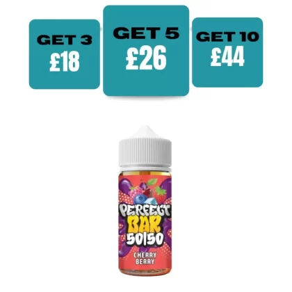 Perfect Bar 100ML Eliquid Shortfill - £6.99 or 3 for £18 - Cherry Berry
