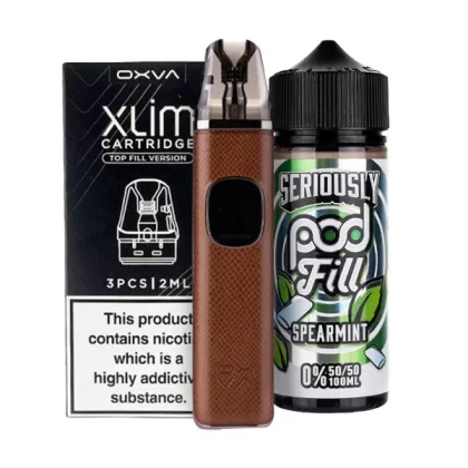 OXVA Xlim Pro 2 Nicotine Free Bundle - Brown Python / 0.8ohm