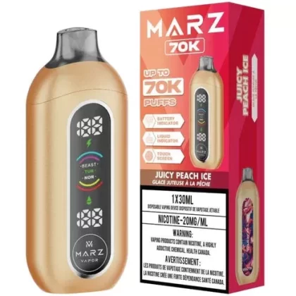 Marz Disposable 70K Puffs – Juicy Peach Ice - Eliquidsupply