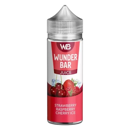 Wunder Bar Strawberry Raspberry Cherry Ice 100ml Shortfill E-Liquid - Ecigpremium