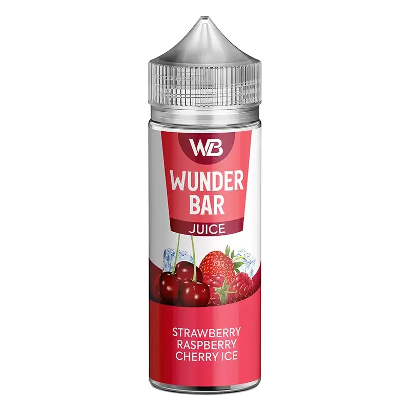 Wunder Bar Strawberry Raspberry Cherry Ice 100ml Shortfill E-Liquid - Ecigpremium