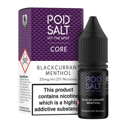 Blackcurrant Menthol – Pod Salt Nicotine Salt E Liquid – 10ml – TPD - Vapestorm Co