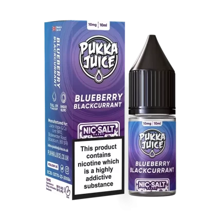 Pukka Juice Nic Salt E-Liquid Blueberry Blackcurrant - Nicotine Strength#10mg>20mg (79EA06)