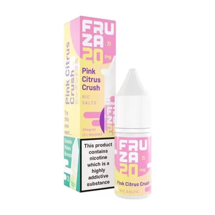 Fruza Pink Citrus Crush Nic Salt - 10mg - Pack of 10, 20mg - Pack of 10