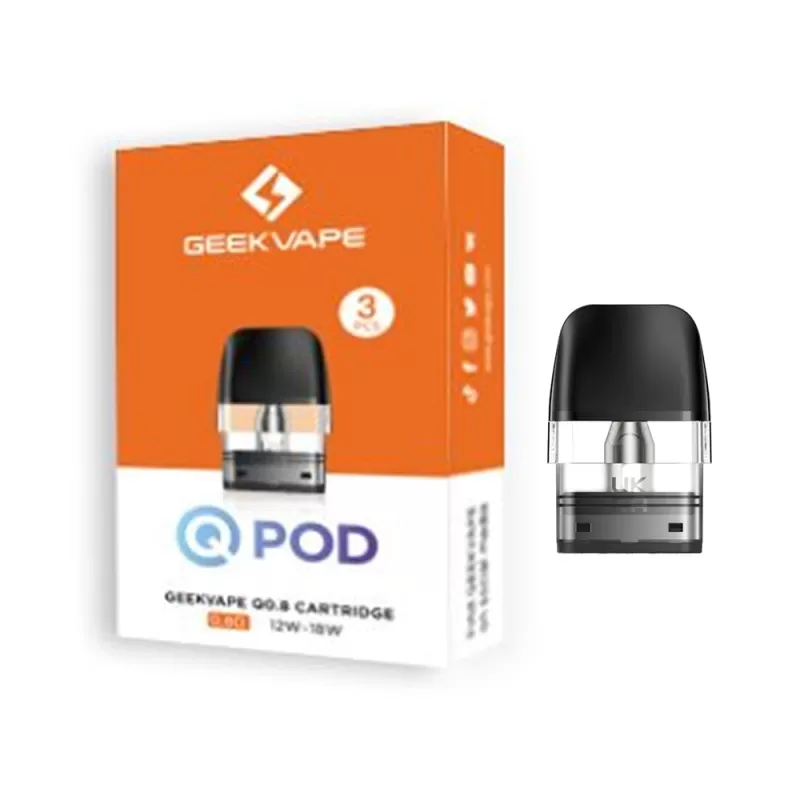 GEEKVAPE Q REPLACEMENT POD CARTRIDGES - 0.6 Ohm, 0.8 Ohm; Single, Pack of 3 - Image 3