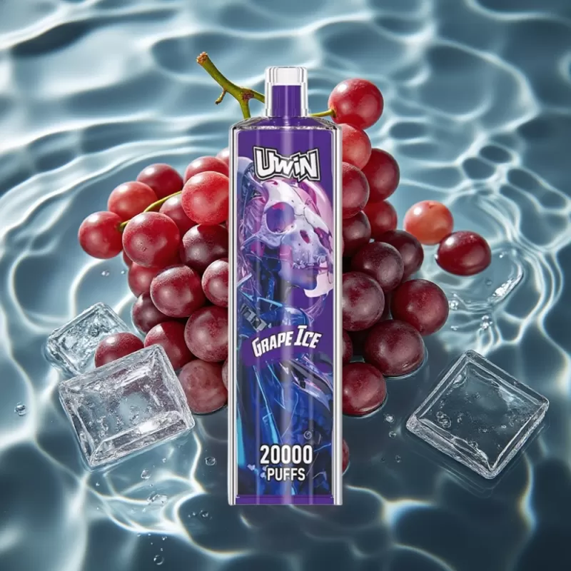 Uwin Shisha Hookah Crystal 20000 Puffs Grape Ice – 22ml Mesh Coil, Type-C, 650mAh - Bangvapeaustralia
