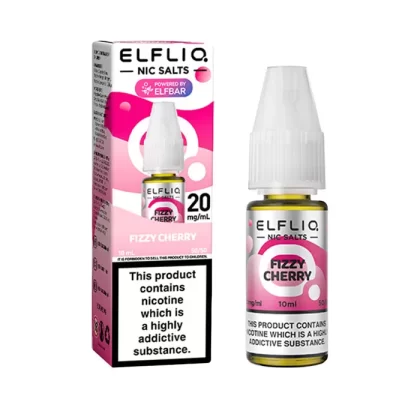 ELFLIQ Fizzy Cherry 10ml Nicotine Salt E-Liquid - 5 mg - Low Strength