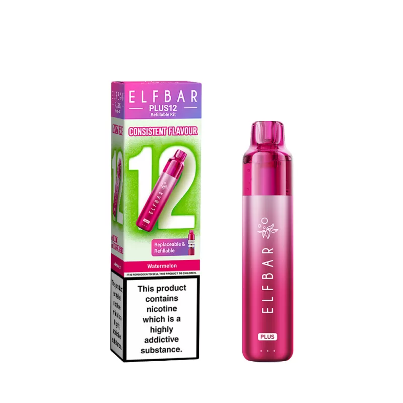 Elf Bar Plus 12 Prefilled Pod Vape Kits - Blue Razz Lemonade