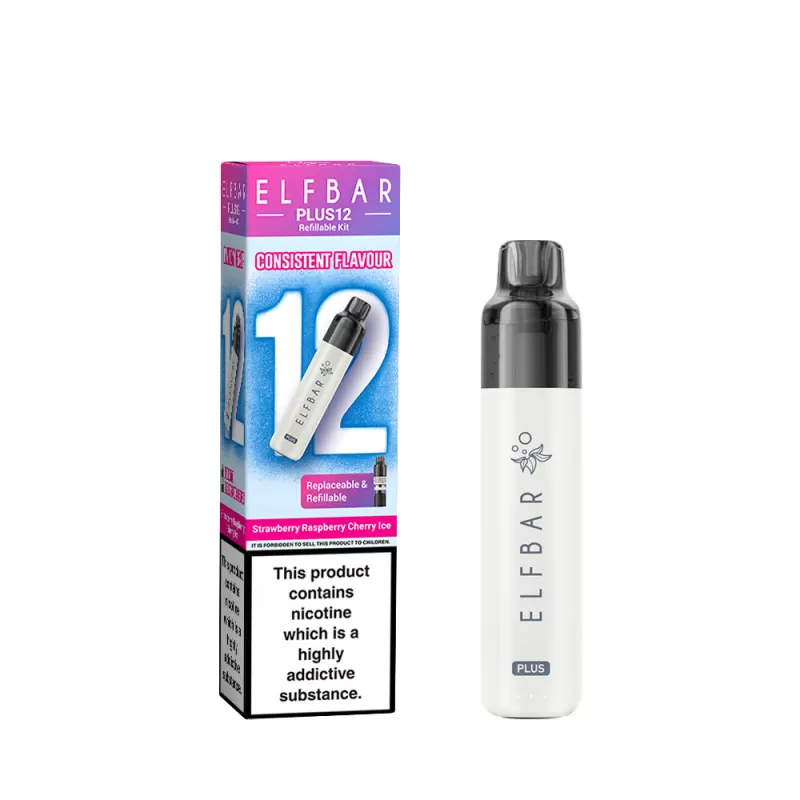 Elf Bar Plus 12 Prefilled Pod Vape Kits - Blue Razz Lemonade - Image 2